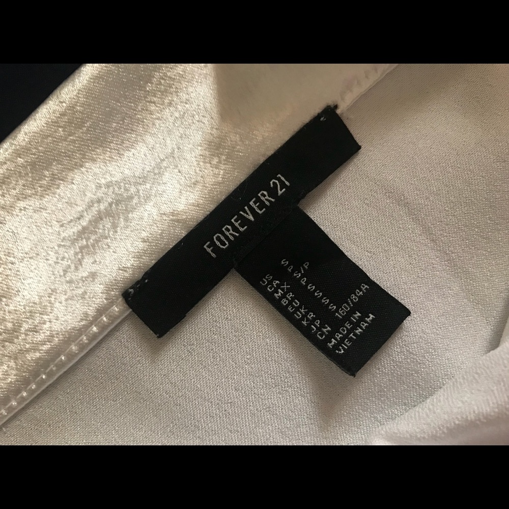 Forever 21 silk crop top